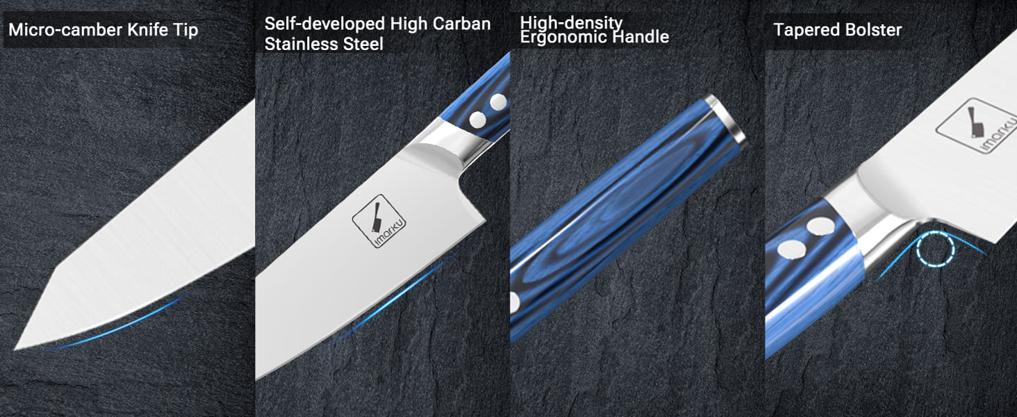 high carbon stainless steel knife set