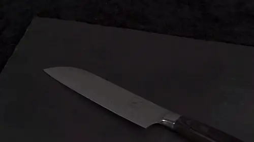 hollow edge design knife