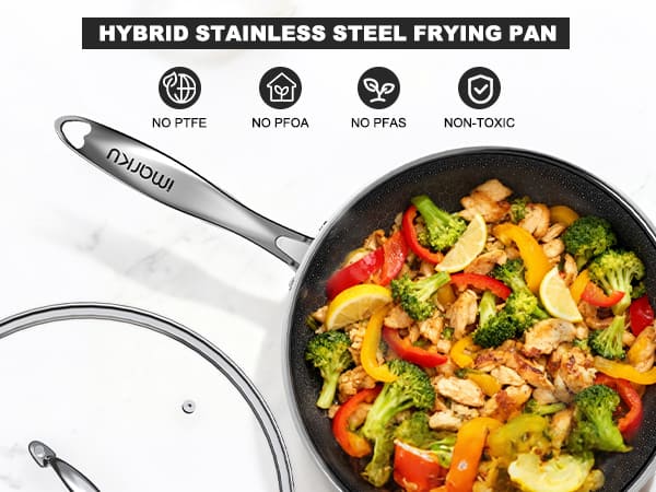 hybrid stainless steel frying pan
