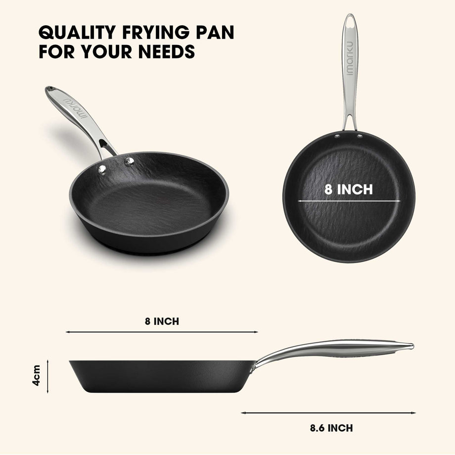 Unleash Flavor: Top-rated Frying Pans with Lid - 10 inch - IMARKU