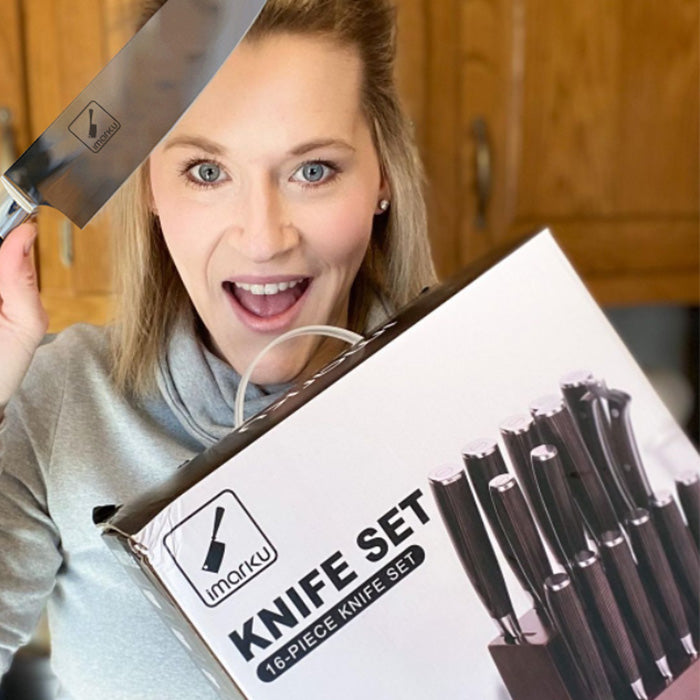 16-Piece Japanese Knife Set