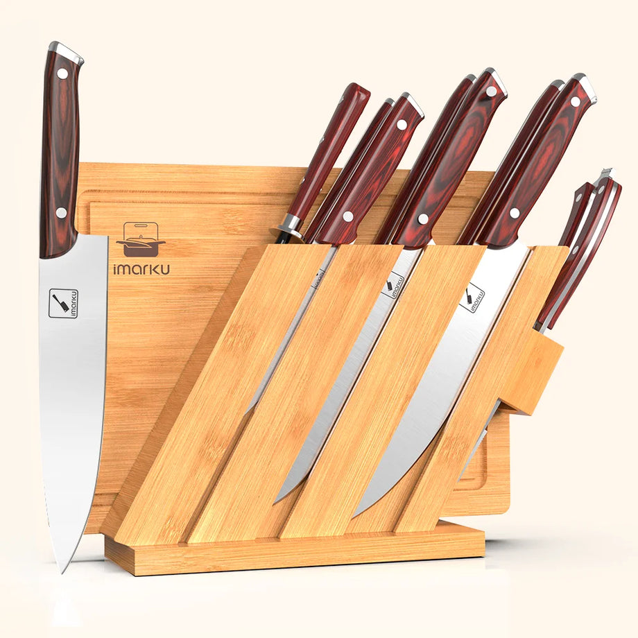 11-Piece Knife Set with Cutting Board - IMARKU