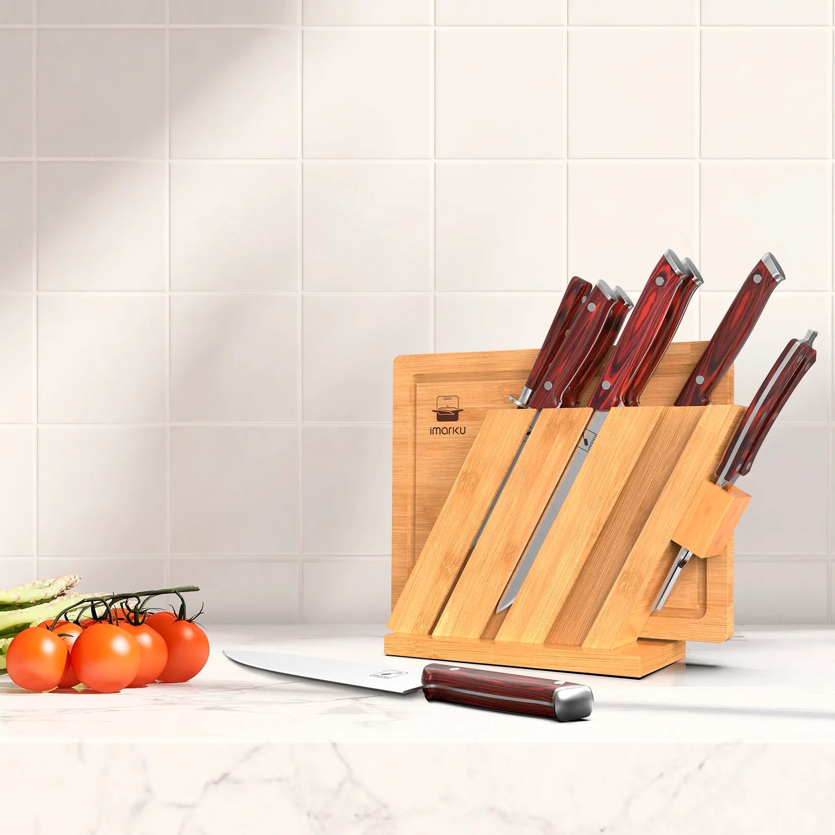Best Kitchen Knife Set | imarku 10 Pieces Japan Knife Set with Cutting Board