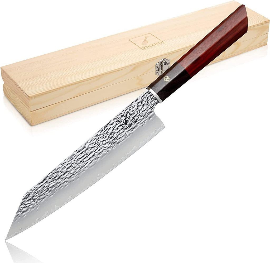 Kiritsuke Knife 8" | AUS10 Hammered Japanese Knife| imarku - IMARKU