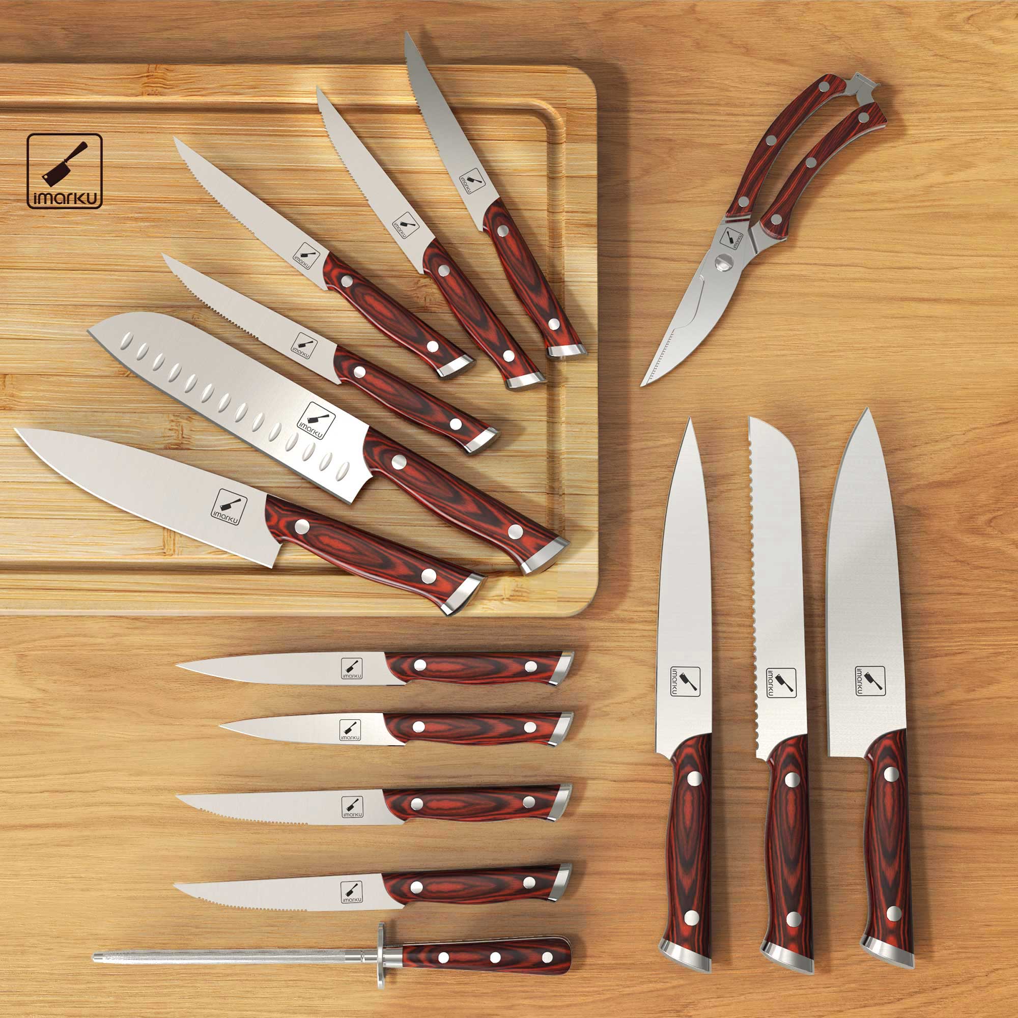 imarku 16 pcs knife set