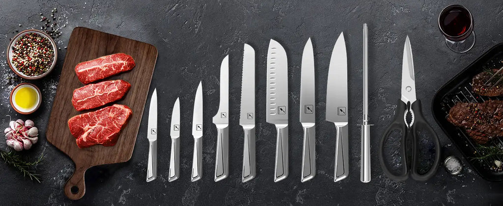 Dishewasher-safe 16-Piece Kitchen Knife Set