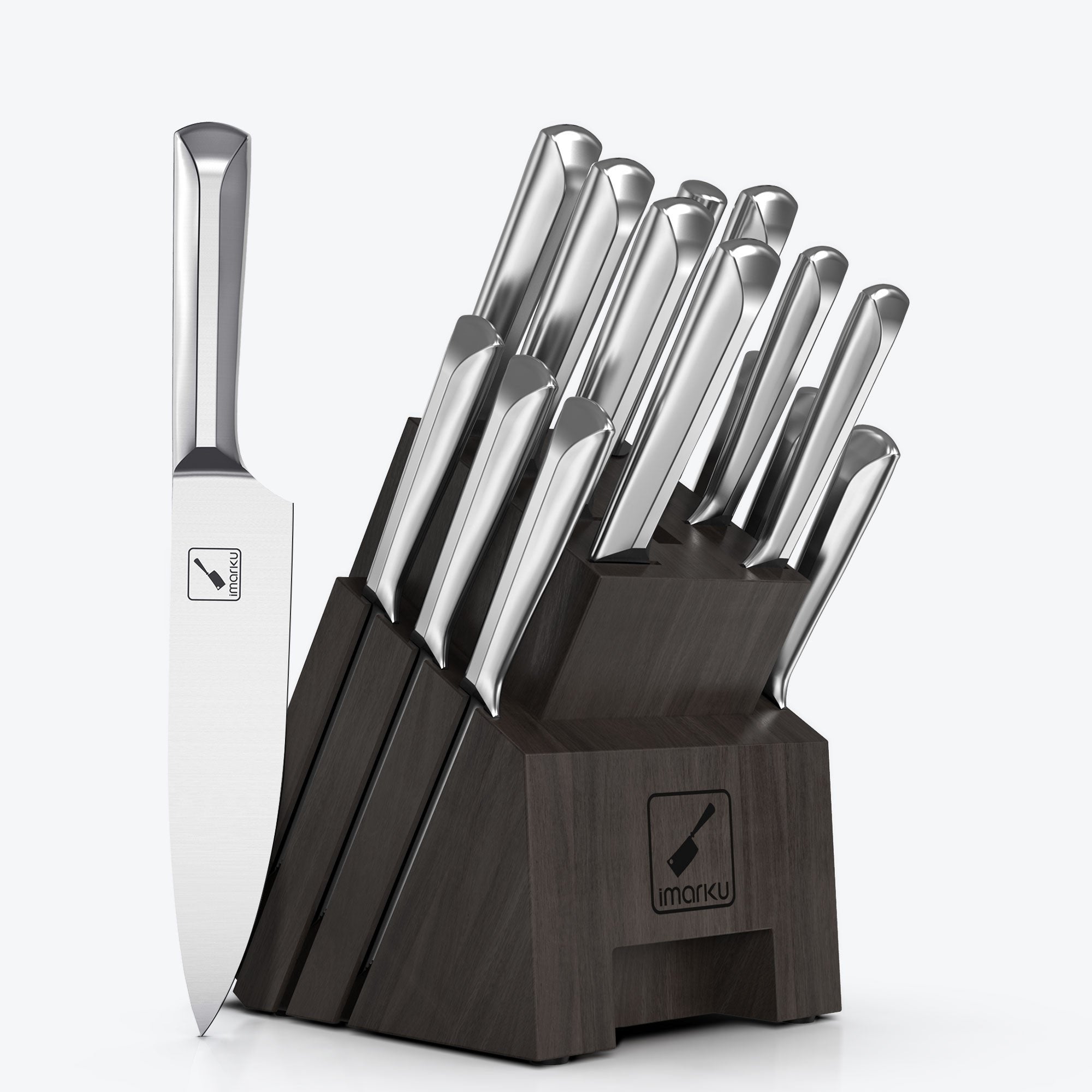 Imarku razor-sharp gray block base Japanese knife set