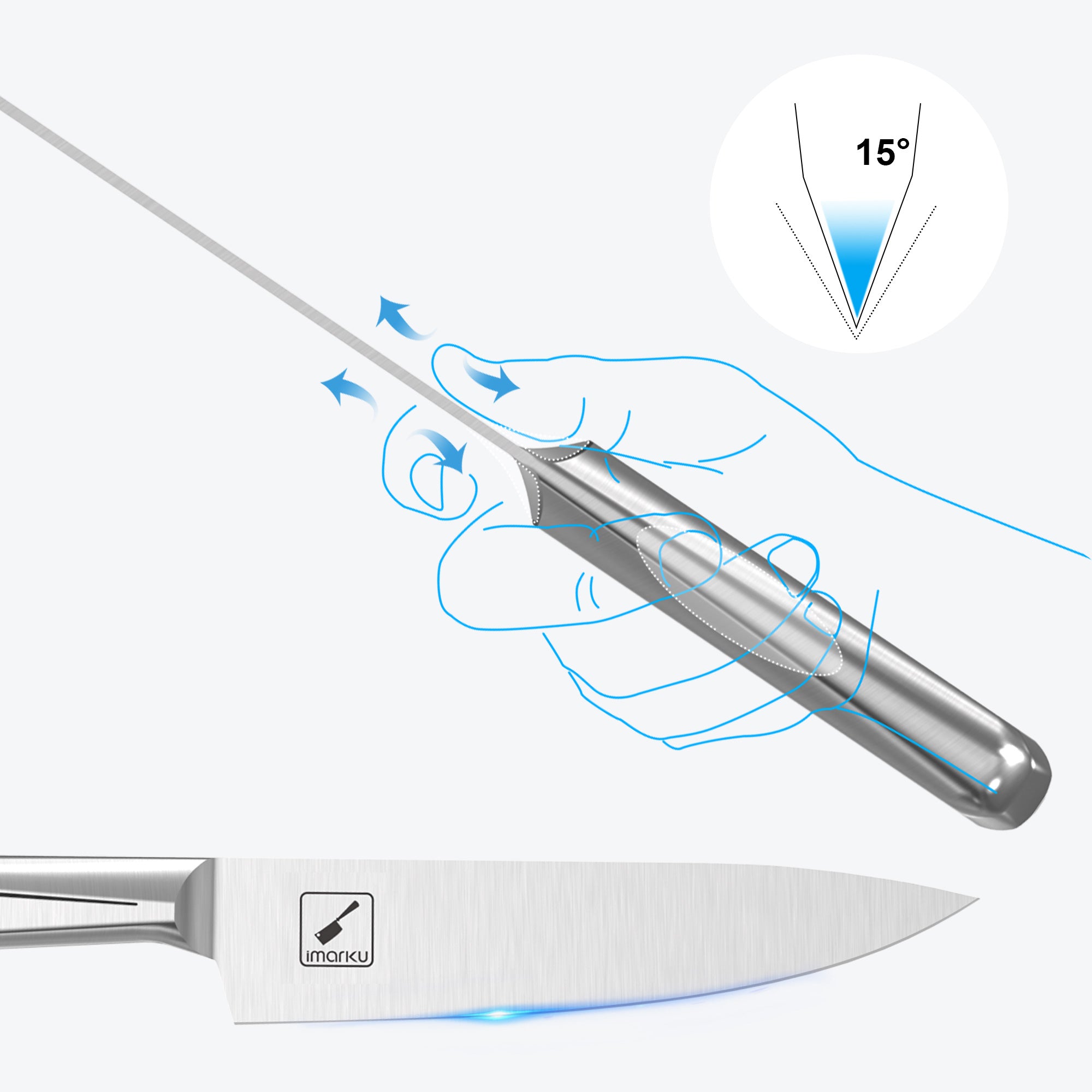 Imarku stainless steel sharp knife