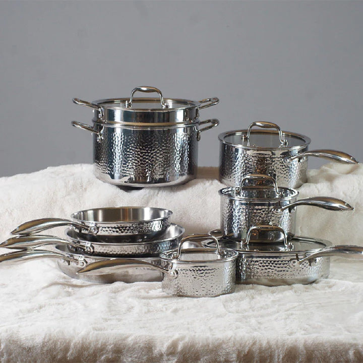 Tri-ply Clad Stainless Steel Cookware Set