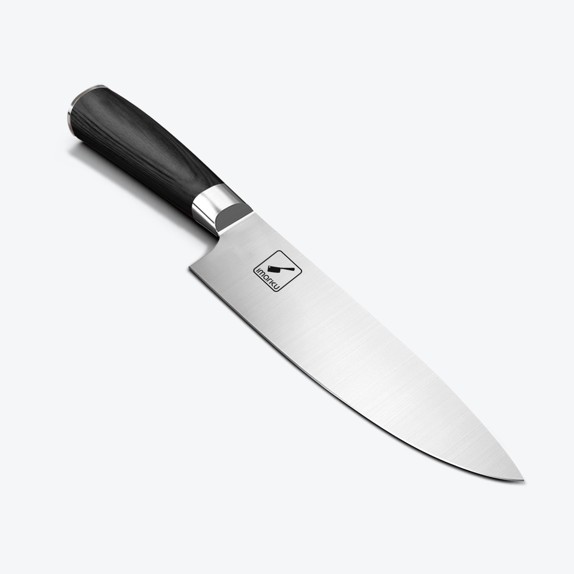 Imarku 8 Inch Japanese Chef Knife Gyuto Carbon Steel Hand Forged for Kitchen
