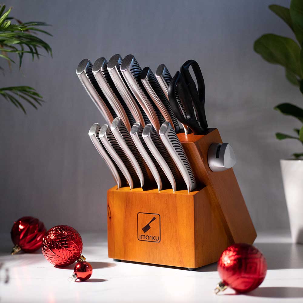 Ultra-Sharp Kitchen Knife Set with Ergonomic Handle