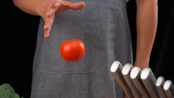 long-lasting edge knife set with sharpener