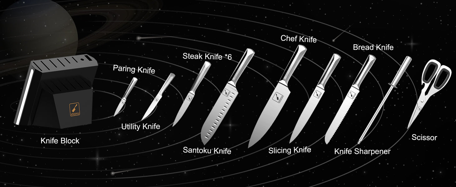 multi funtional knife set