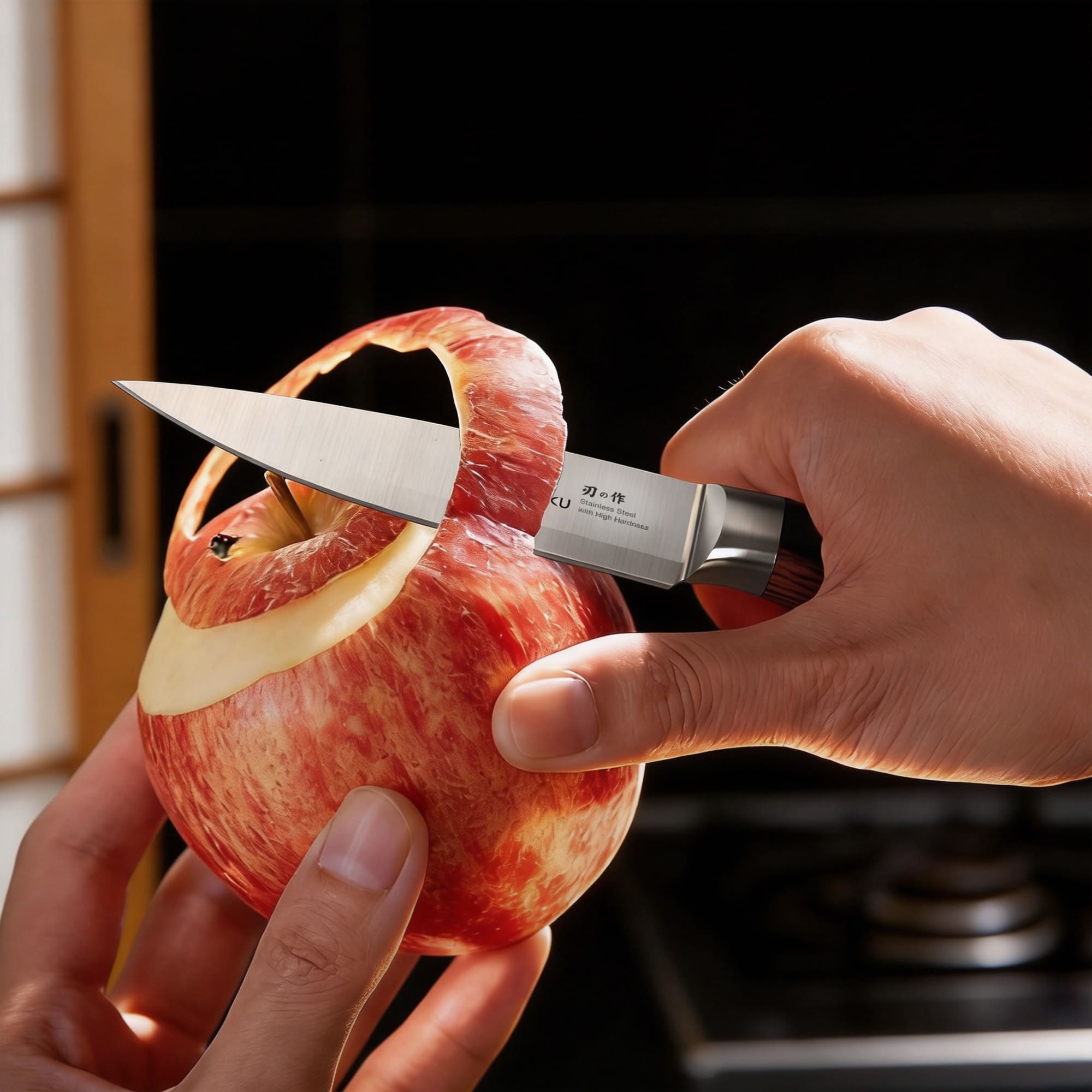 paring knife for peeling apple