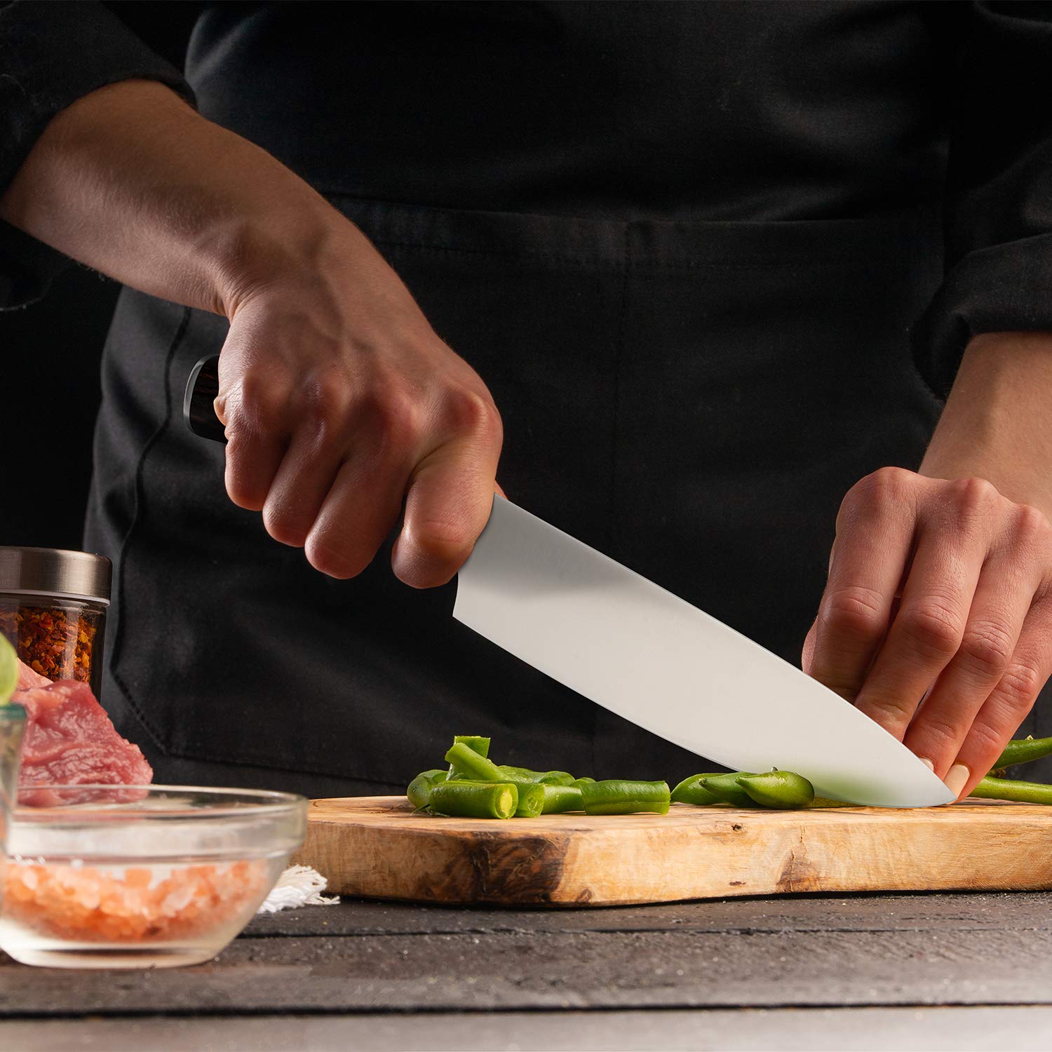 Pro Chef Knife 8 Inch Kitchen Knife with Ergonomic Handle and Gift Box - IMARKU