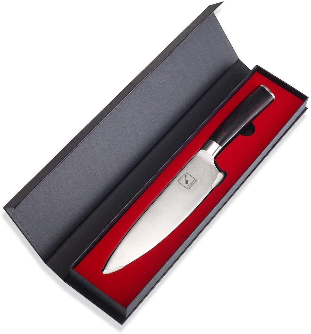 Pro Chef Knife 8 Inch Kitchen Knife with Ergonomic Handle and Gift Box - IMARKU