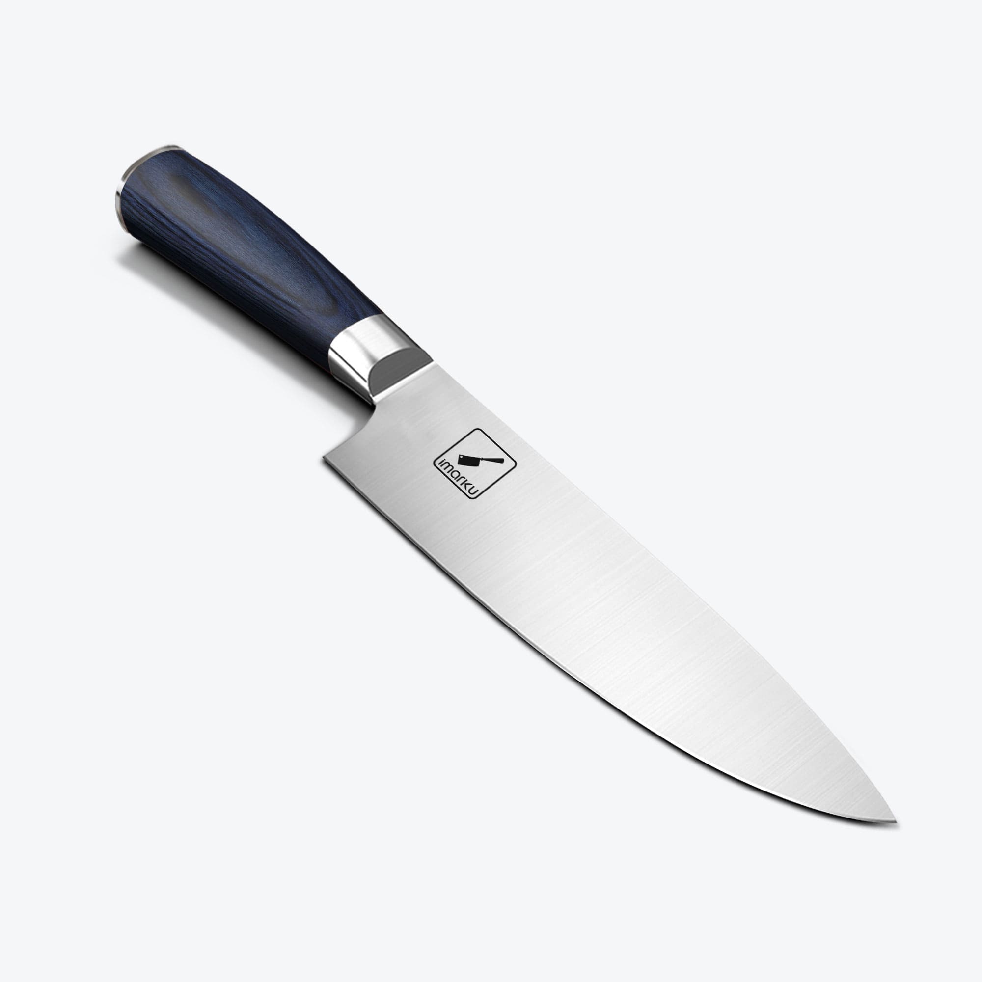 Imarku 8 Inch Japanese Chef Knife Gyuto Carbon Steel Hand Forged for Kitchen