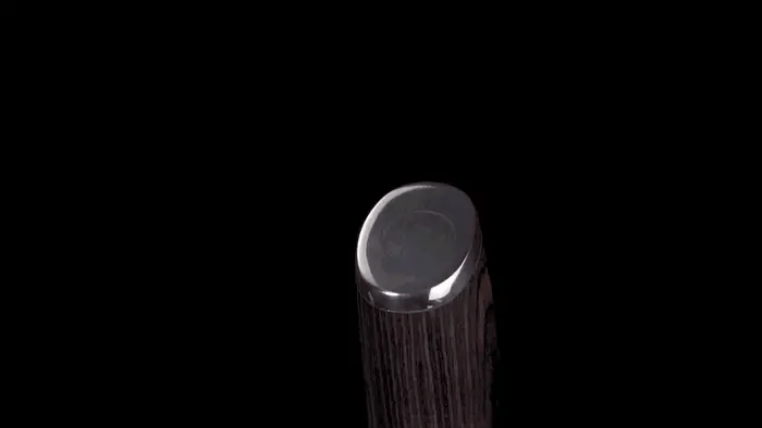 santoku knife with ergonomic handle