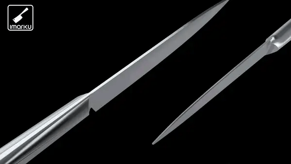 ultra-sharp high-carbon stainless steel blade