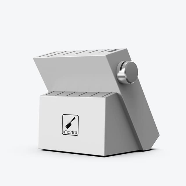 white knife block for 14 piece knives