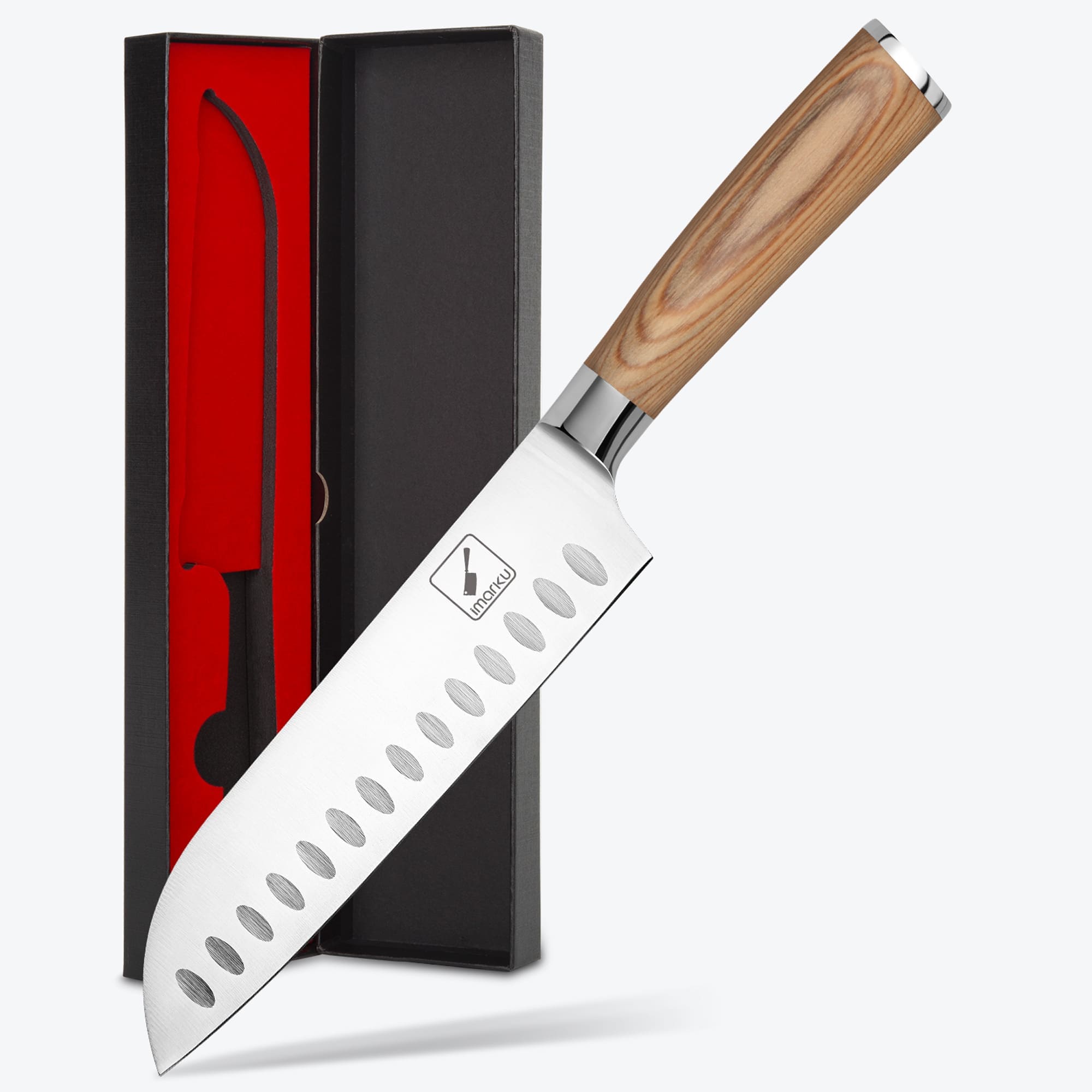 🎁 7-Inch Forged Japanese Stainless Steel Santoku Knife (100% off)