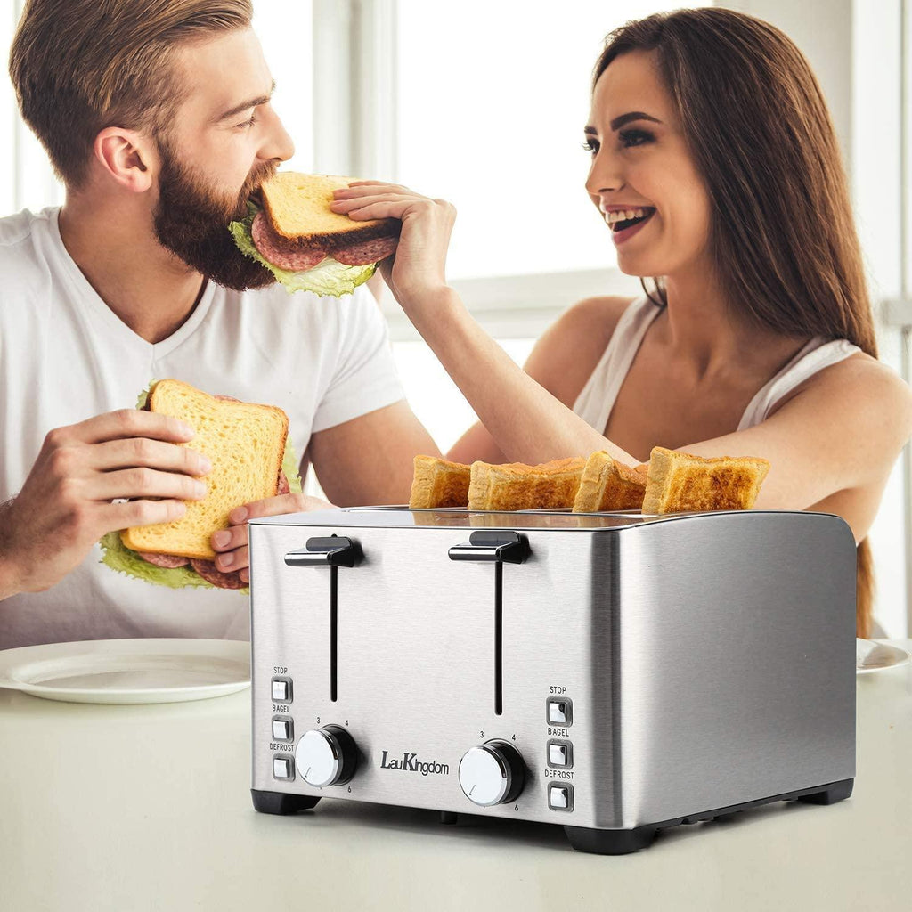 4 Slice Wide Slot Toaster | LauKingdom - IMARKU