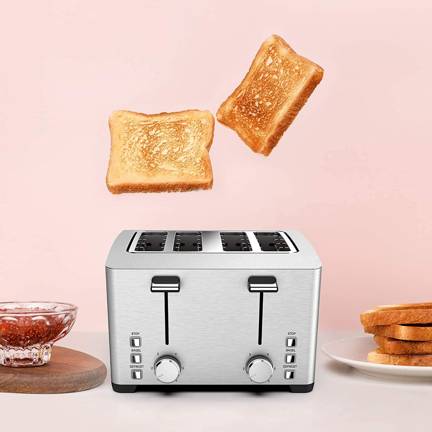 4 Slice Wide Slot Toaster | LauKingdom - IMARKU