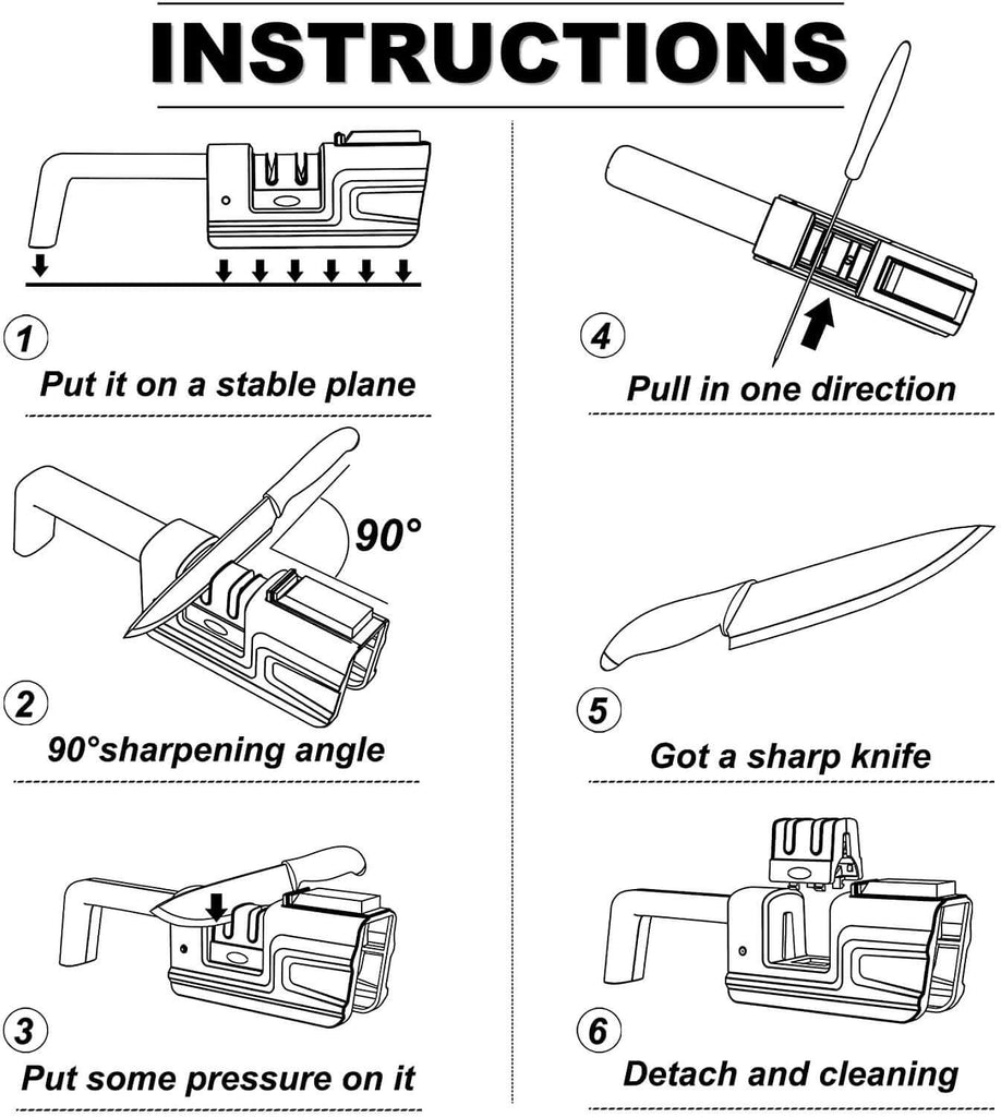 Kitchen Knife Sharpener, Suitable for Scissors and Kitchen Knives - iMarku ®
