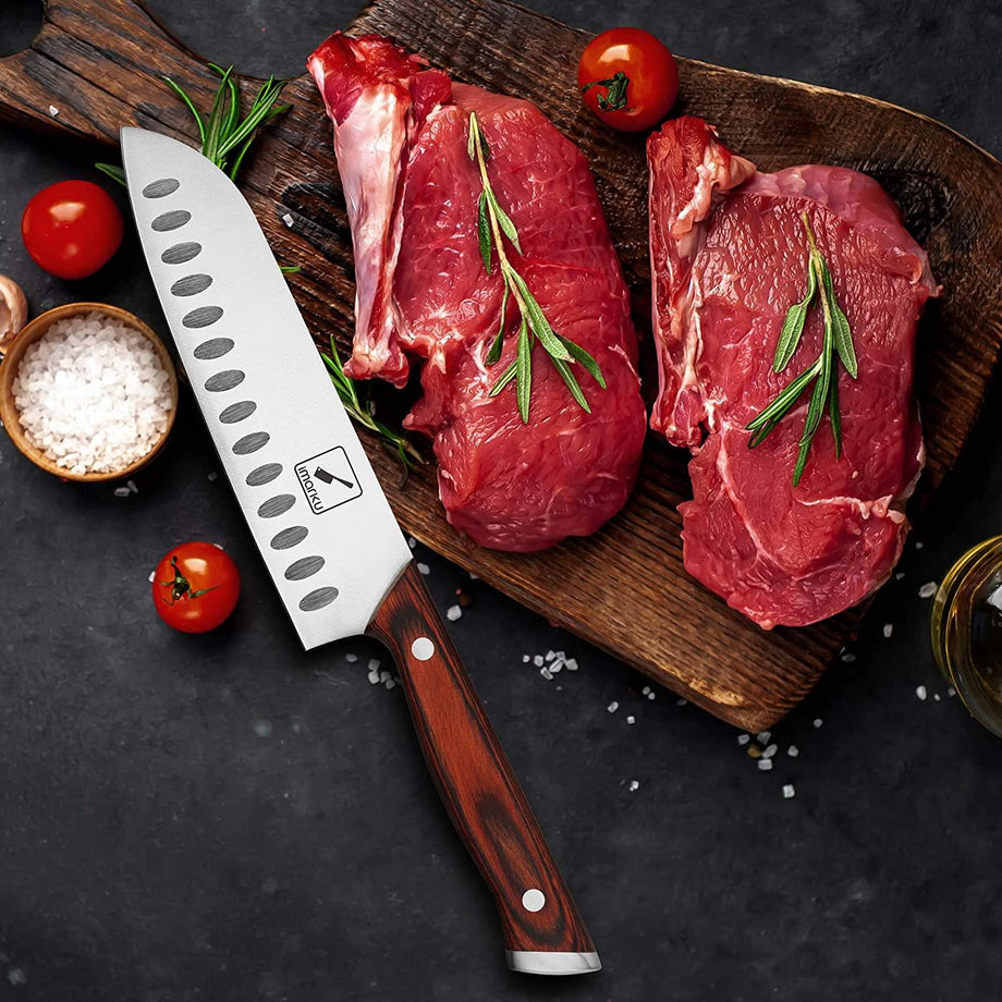 Cleaver Knife - 7 Inch Meat Cleaver - 7CR17MOV German High Carbon Stainless  Steel Butcher Knife with Ergonomic Handle for Home Kitchen and Restaurant,  Ultra Sharp 