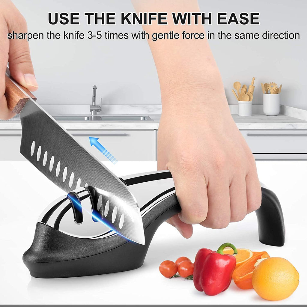 3 Stage Chef's Knife Scissors Sharpener - iMarku ® - iMarku ®