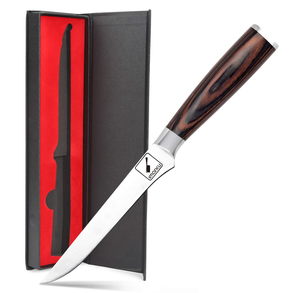 6-Inch Boning Knife, Fillet Knife with Razor Sharp Pakkawood Handle - iMarku ® - iMarku ®