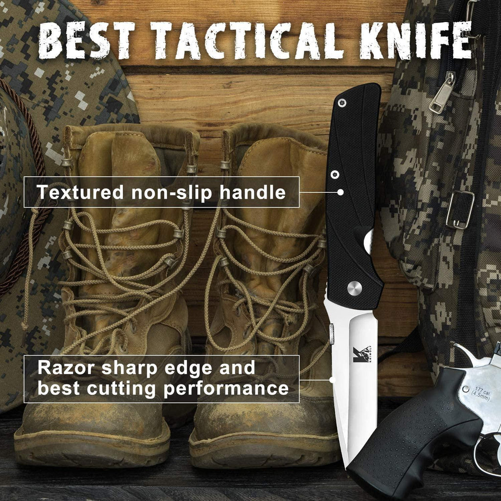Folding Pocket Knife With G10 Handles | Allezola - IMARKU