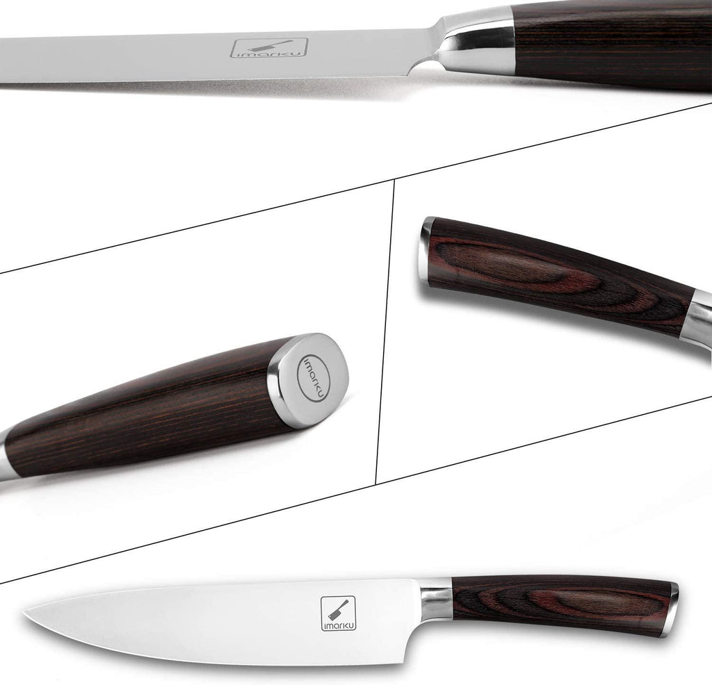 Chef's Knife 8" with Brown Handle - iMarku ® - iMarku ®
