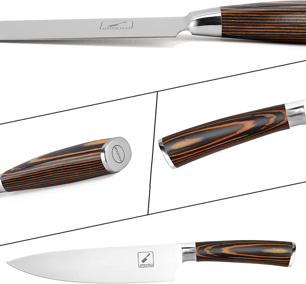 Chef's Knife 8" with Orange Handle - iMarku ® - iMarku ®