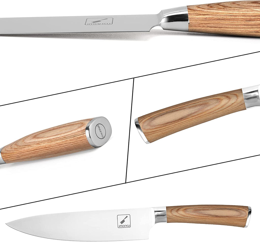 Chef's Knife 8" with Wood Handle - iMarku ® - iMarku ®