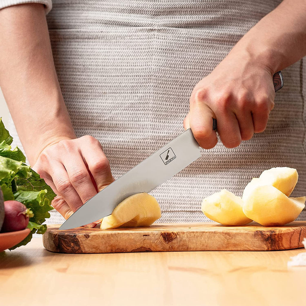 Chef's Knife 8" with Orange Handle - iMarku ® - iMarku ®