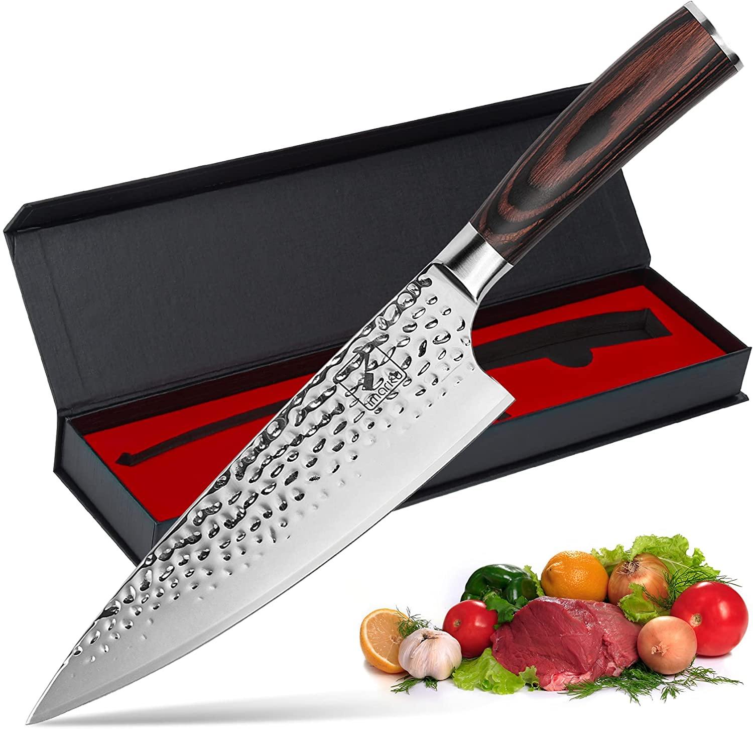 5-Piece Professional Chef Knife Pro Set with Sharpener - iMarku ® - iMarku ®