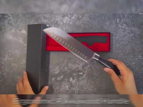 Santoku Knife 7" with Brown handle| Best Seller| imarku