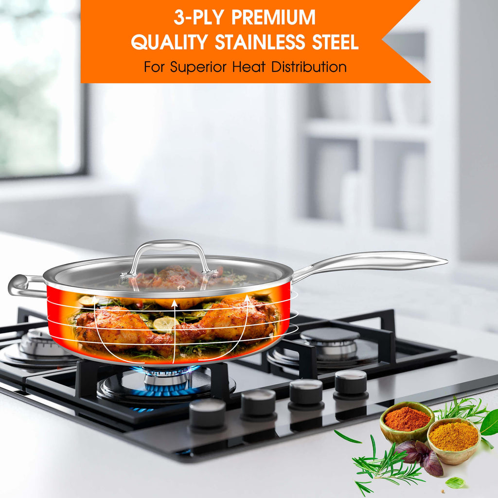 11-Piece Nonstick Stainless Steel Cookware Set | imarku - IMARKU