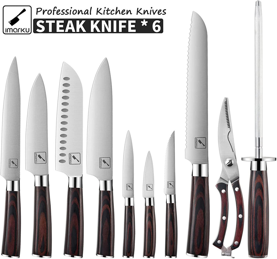 Japanese Knife Set, imarku 16-Piece Professional Kitchen Knife Set