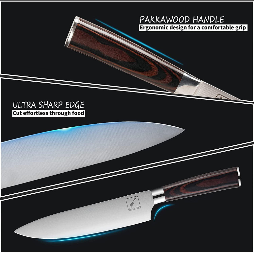 imarku 16-Piece Japanese Knife Set with Removable Block - IMARKU