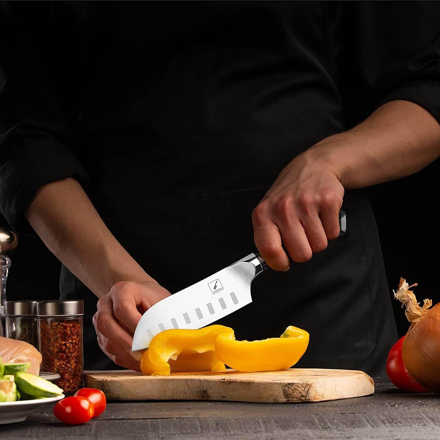 5 inch German HC Stainless Steel Santoku Knife - iMarku ® - iMarku ®