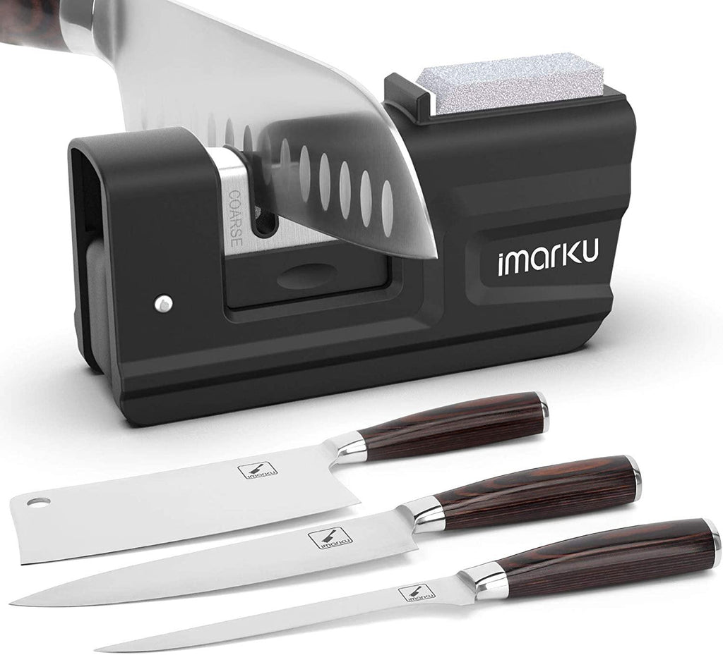 5-Piece Professional Chef Knife Pro Set with Sharpener - iMarku ® - iMarku ®